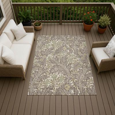 Addison Rugs Machine Washable Indoor/ Outdoor Floral Hagan Chantille Rug