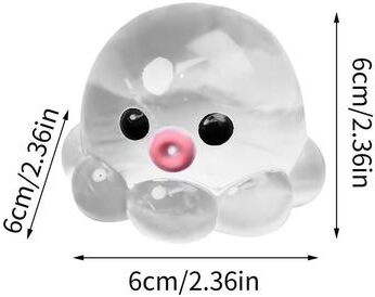 Inspired Finds CrystalOcto Squeeze Fidget Toy white