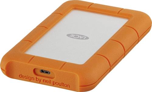 LaCie Rugged 1TB Externe Festplatte 6.35cm (2.5 Zoll) USB-C Silber, Orange STFR1000800