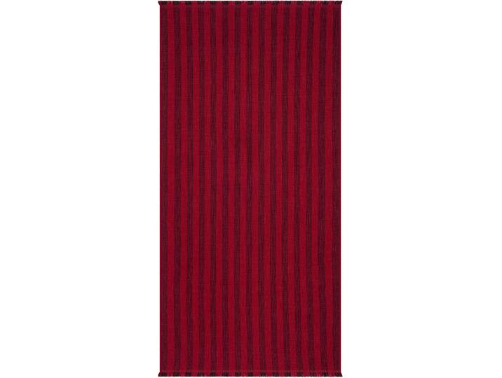 Strandtuch EGERIA Pestemal , rot (paprika rot), B:80cm L:180cm, gewebte Ware, Obermaterial: 65% Baumwolle, 20% Polyester, 15% Viskose, Handtücher, Strandtuch, 80x180 cm, mit Fransen