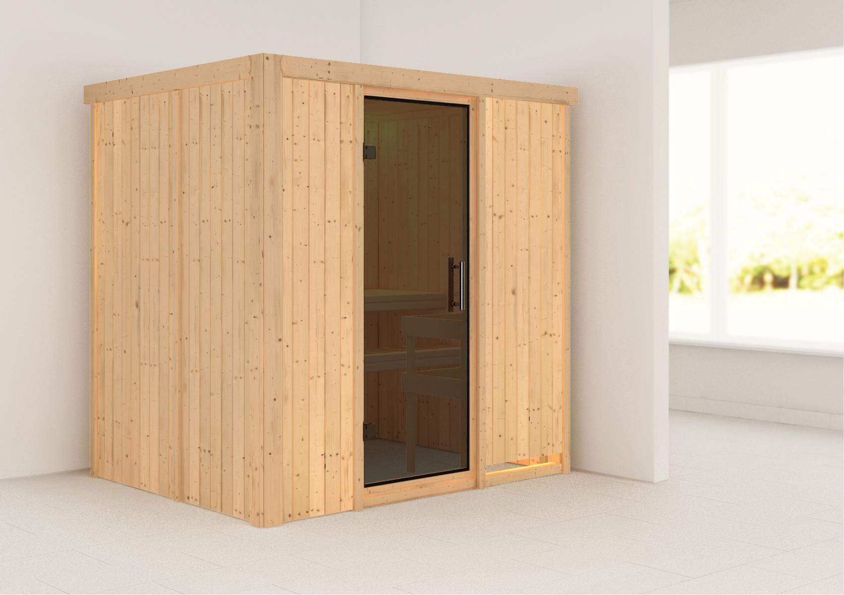 KARIBUHOLZT Sauna Fanja Front o. Zub. graphitf. GGT 16880002