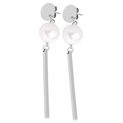 Paar Ohrhänger ADELIA´S "Ohrringe – Ohrstecker aus Edelstahl", Damen, Gr. Damen, Edelstahl, silber, Ohrringe, Schöne Geschenkidee zum Jubiläum