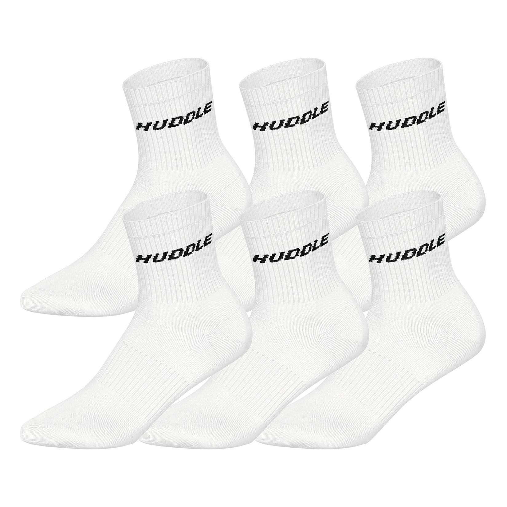 HUDDLE 6pk Short Crew Socks Unisex Socken