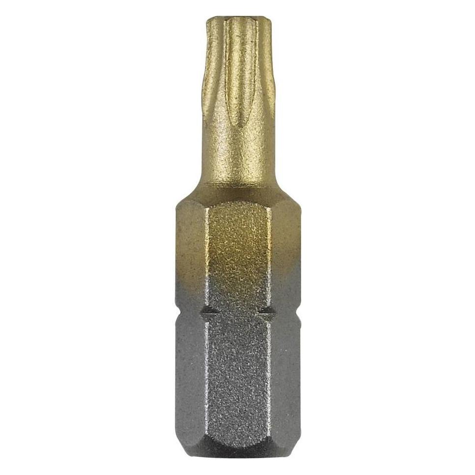 Bosch Zubehör Schrauberbit, TiN-beschichtet, T (Innensechsrund TX, Sechskant (hexagonal)) (2609255942)