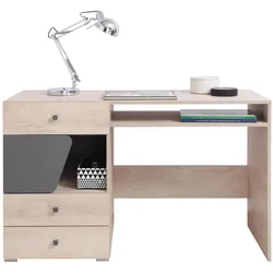 SCHREIBTISCH RAVENNA 125x55x76 cm Bürotisch Computertisch, Eichefarben