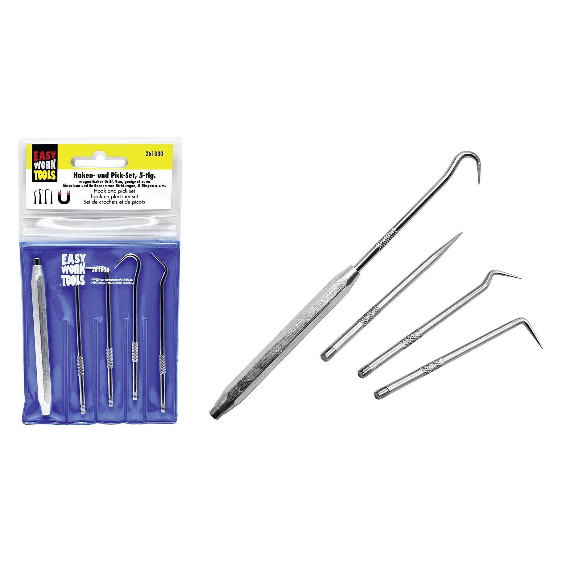 Easy Work Haken- und Pick-Set, 5 tlg. (EASY WORK) Mindestbestellmenge: 6 Stück