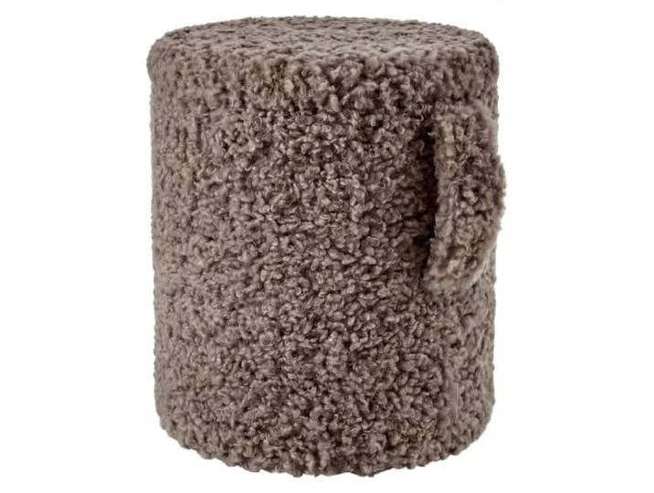 blomus Hocker mit Stauraum TEDDY Espresso Polsterstoff Sitzhocker mit Stauraum Für Wohn- & Schlafbereiche 35 × 35 × 40 cm