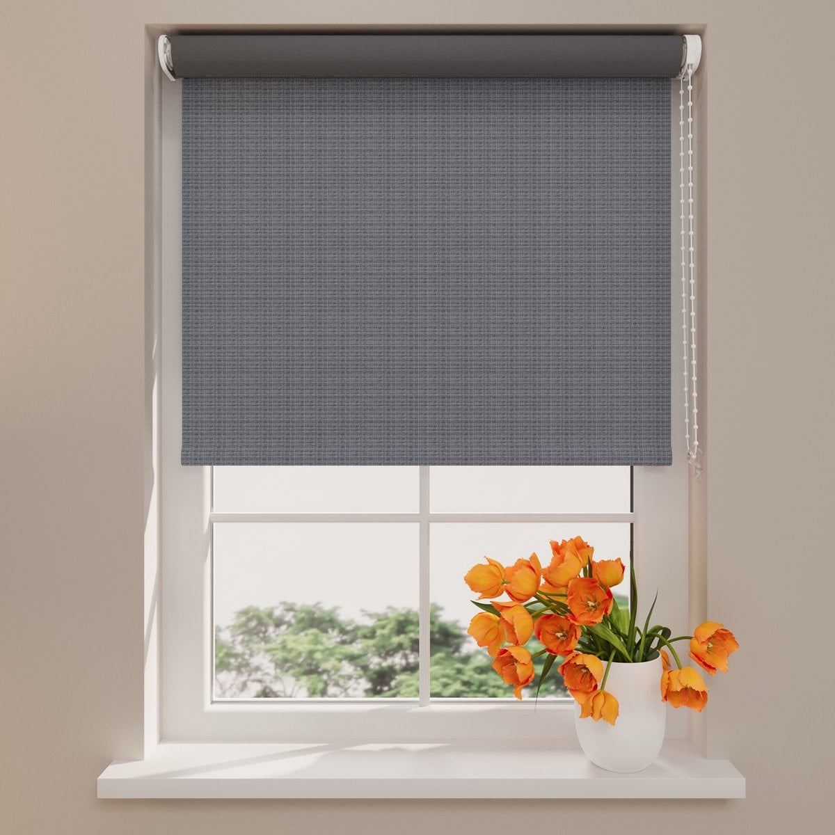 Rolgordijn Easy Blended Verduisterend Steel Grey 110 x 190 cm