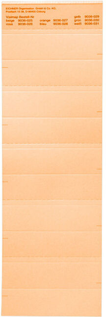 Etiquettes d'identification Eichner orange 6,8 x 24,5 (9036-00027)