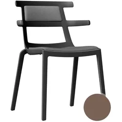 Resol »Tokyo« Outdoor Stuhl gepolstert Black / Black