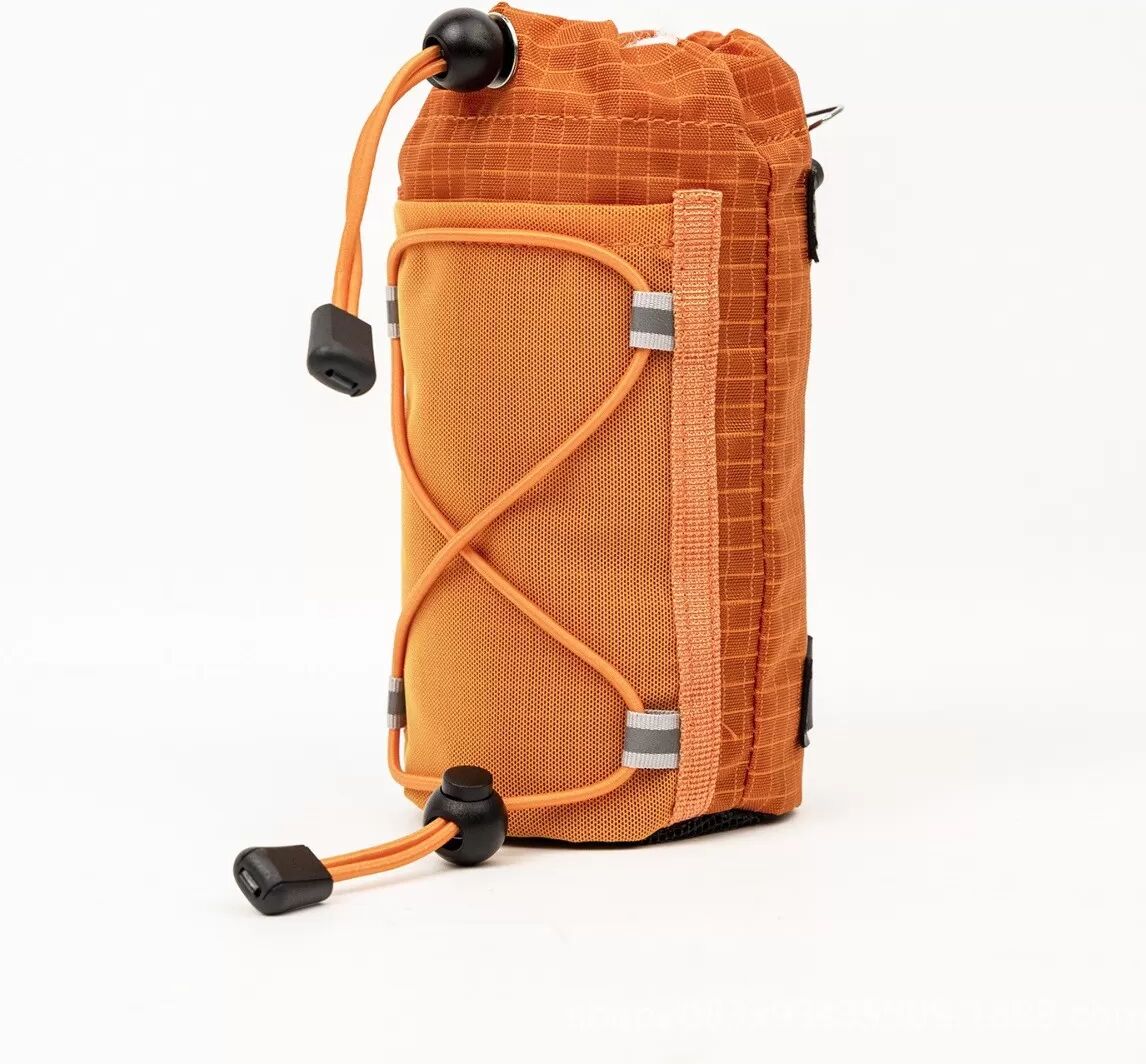 INF Faltbare Outdoor-Flaschenhalterung für Rucksack mit Doppelträgern – Nylon Handy- und Flaschen-Tasche Orange