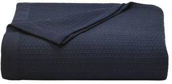 Nautica Baird Diamond Knit Solid Cotton Blanket