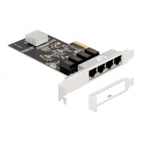 PCIe x4 auf 4 x RJ45 Gbit, LAN-Adapter Realtek RTL8111H