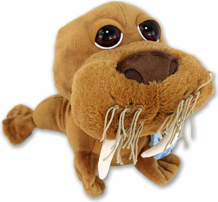 Big Headz Knuffel walrus met groot hoofd, 20 cm