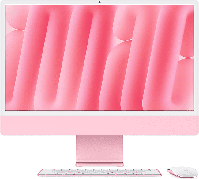 Apple iMac (2024) 24" Retina 4.5K, Chip M4, CPU de 10 núcleos, GPU 16GB RAM, 512 GB SSD, Gigabit Ethernet, Rosa