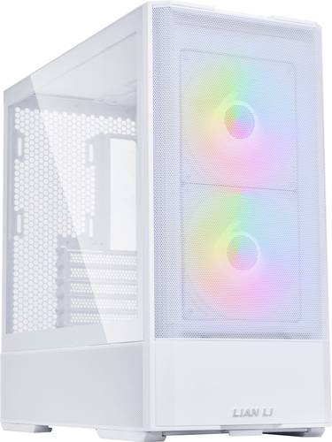 Lian Li LANCOOL 207 Tempered Glass Midi-Tower PC-Gehäuse Weiß