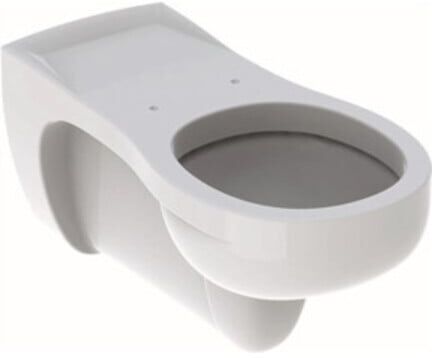 Geberit Wand-WC, Tiefspüler Vitalis weiß, 6 l, verlängerte Ausladung (201500000)