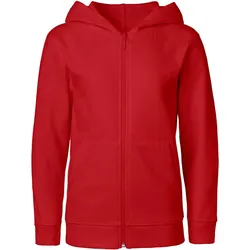 Neutral Kinder Bio Kapuzen Sweatjacke O13301 red 152/158