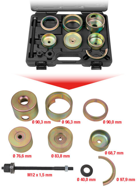 KS Tools Outils pour Silent-blocs VAG, 11 pcs. (700.2100)