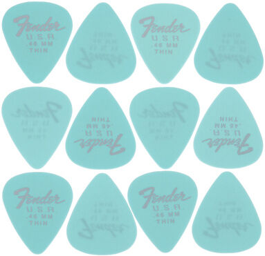 Fender 351 Dura-Tone Picks DNB Daphne Blue