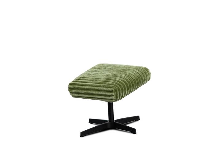 Repose-pieds, tissu velours côtelé vert