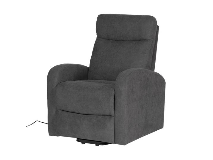 Fauteuil électrique inclinable en tissu gris