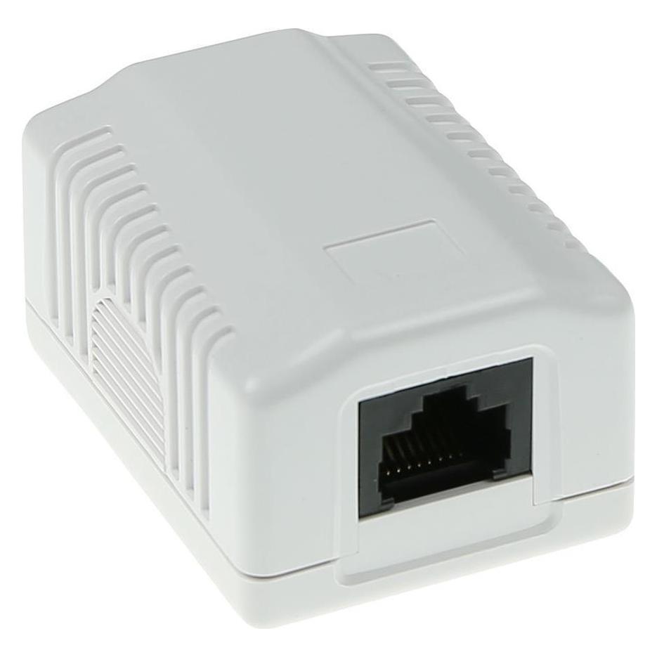 ACT Surface mounted box unshielded 1 ports CAT5E. Type: CAT5E Wall mountbox c5e 1 prt unsh (FA5003)