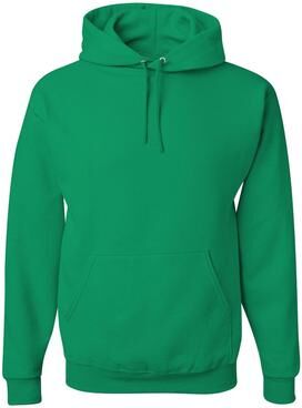 Jerzees 996 NuBlend Pullover Hooded Sweatshirt in Kelly size 3XL   Cotton Polyester 996MR, 996M
