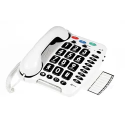 Geemarc CL100 Schnurgebundenes Telefon mit grossen Tasten - 30dB