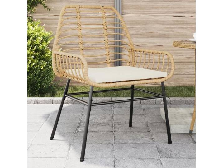 Chaises de jardin lot de 2 et coussins marron rotin siège de jardin siège d'extérieur chaise d'extérieur siège de 369094