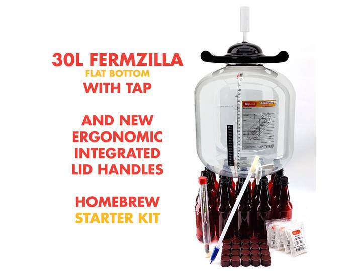 KegLand-FermZilla pio Astronomique avec Robinet, Fermenteur de Bière et de Vin, Kit de Démarrage pour Débutants, Brassage à Domicile, HI Beer, 30L, 500ml