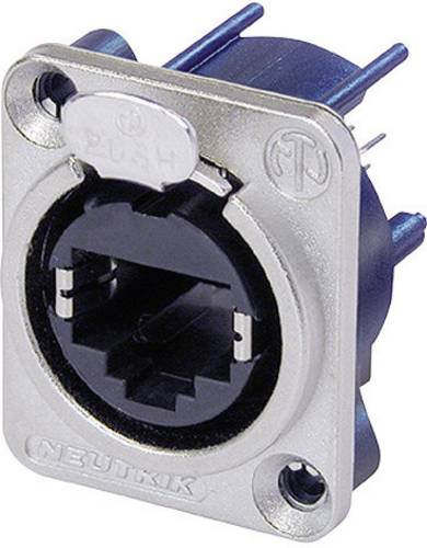 Neutrik NE8FDV RJ45 Datensteckverbinder etherCon D Serie NE8FDV Buchse, gerade NE8FDV Pole: 8P8C Nickel 1St.