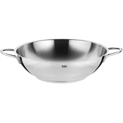 Silit Wok 32 cm Edelstahl Silber