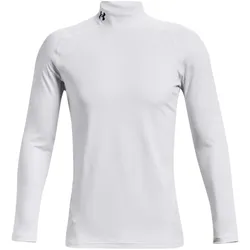 UNDER ARMOUR ColdGear Fitted Mock Sportshirt Herren 100 - white/black XL