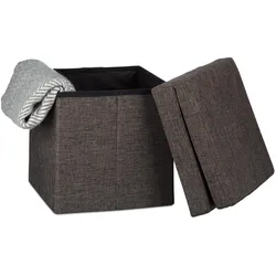 Relaxdays, Hocker, Faltbarer Sitzhocker (38 x 38 x 73 cm)
