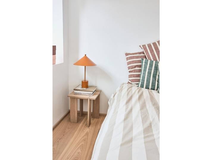 Kissenbezug OYOY Grün/Weiss Streifen Baumwolle B 50 T 50 cm - Material: 100% Bio-Baumwolle