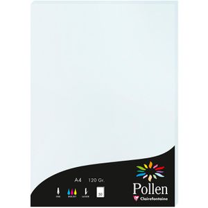 Clairefontaine Briefpapier Pollen, blau, A4, Marmorpapier, 120 g/m², 50 Blatt