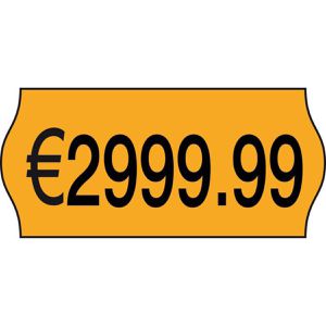 Böttcher-AG Preisetiketten orange, 26 x 12 mm, ablösbar, 1500 Stück