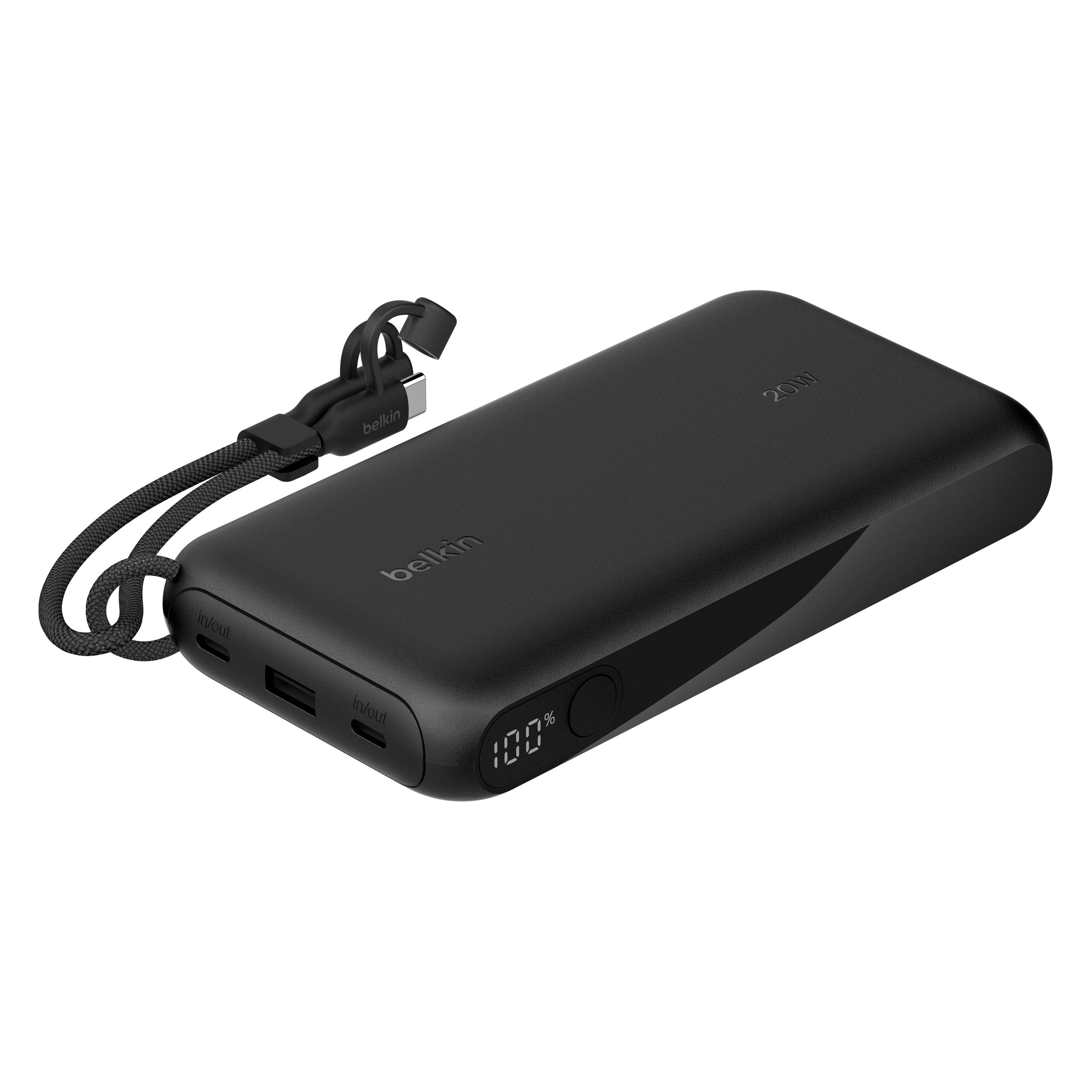 Belkin BoostCharge 20k (20000 mAh, 20 W, 74 Wh) (BPB028HQBK)