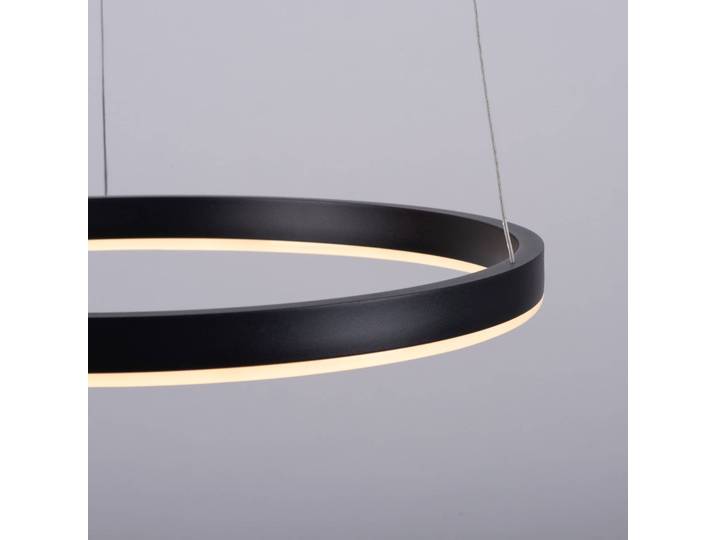 JUST LIGHT. GmbH Hängeleuchte Ritus, dimmbar, schwarz, für Wohn- / Esszimmer, Aluminium, Modern