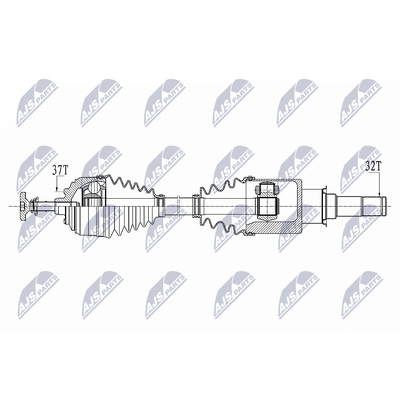 NTY Antriebswelle NPW-ME-231 Vorderachse links für Mercedes