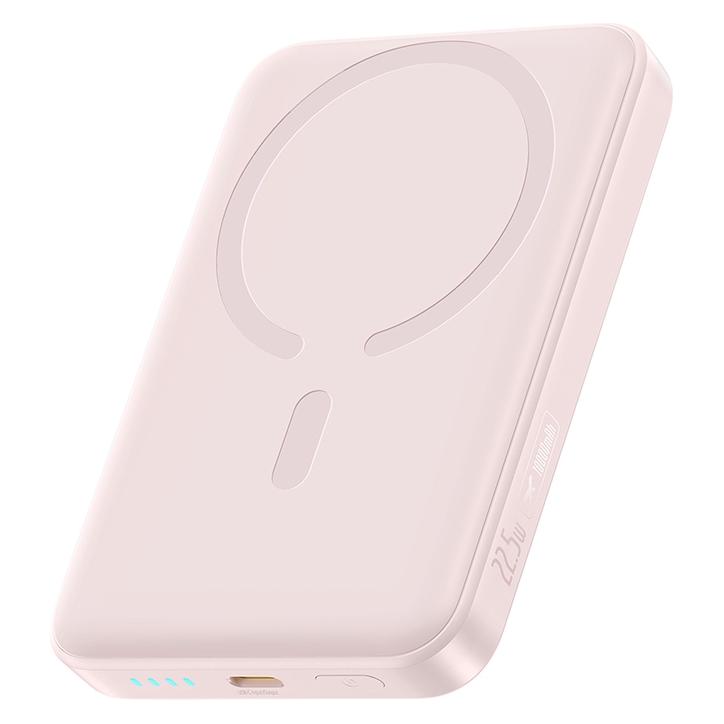 Baseus EnerFill FM11 Ultra-Mini pink / Powerbank / 10000 mAh / 22,5 W / MagSafe / USB-C-Kabel 0,3 m (10000 mAh, 22.50 W) (6932172691622)
