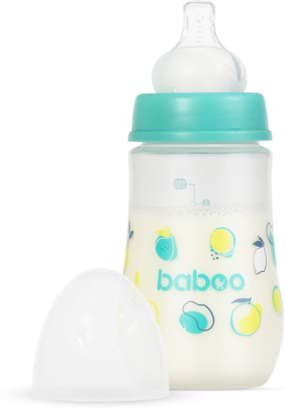 Baboo Anti-colic Feeding Bottle anti-colic bottle Lagoon Fiesta, 3 m+ 1 pc