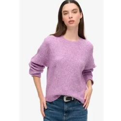 Superdry für Damen. W6110579A Gebürsteter Pullover rosa (XL), Lässig, Acryl