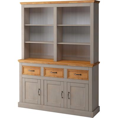 Buffet OTTO HOME "Selma", grau (grau, gebeitz), Schränke, Buffet, Breite 145 cm