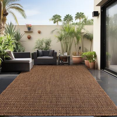 Outdoorteppich AYYILDIZ TEPPICHE "ZAGORA 4513", braun (kupferfarben), B:120cm H:5mm L:170cm, Polypropylen, Teppiche, Outdoorteppich, Läufer, Pflegeleicht, Strapazierfähig, In- und Outdoor geeignet