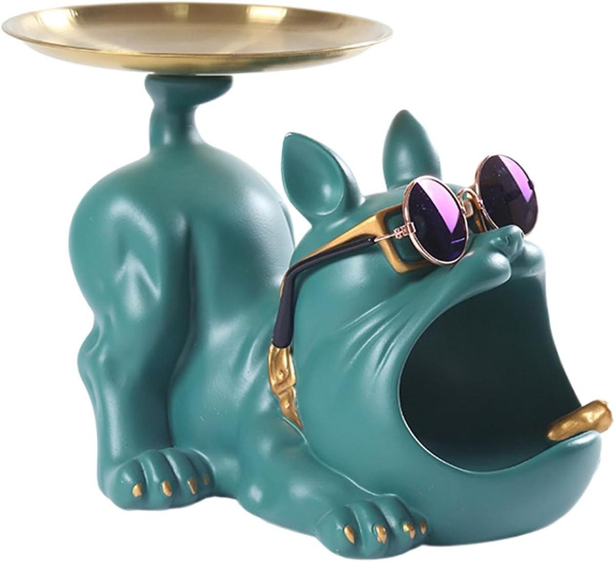 Honden Sleutelbakje Bureau Organizer Groen Diepte: 22.1 cm