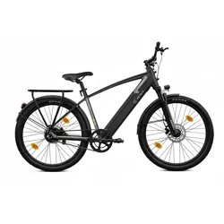 SachsenRAD R8R Flex III E-Trekkingbike mit Riemenantrieb ,14.5Ah bis 150km, Hydraulische Bremsen, 9 Gang, 27.5 Zoll, MTB Bike Herren Damen Elektrofahrrad schwarz