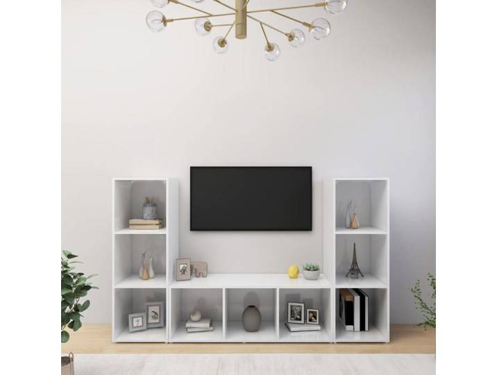 3 Parcel - MEUBLE - ARMOIRE TV 3 pcs 37x35x107.5 cm_2 ans garantie_02_1163