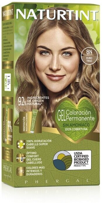 Naturtint Permanent Hair Color Gel, Ammonia-Free Dye 8N Wheat Blonde